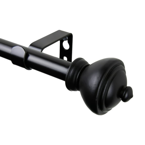 Savannah Curtain Rod 28-48 inch - Black