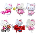 thumbnail image 2 of Globo de Hello Kitty de dibujos animados para niñas, decoración de fiesta de cumpleaños, Globos de aluminio, Streamer para niños, Globos para Baby Shower, 2 of 4
