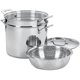 thumbnail image 1 of Juego de olla para pasta y vaporera Cuisinart Chef's Classic de 12 cuartos, color plateado, 1 of 5
