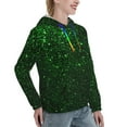 thumbnail image 6 of Haiem Green Sparkling for Women's Fashion Hoodies & Sweatshirts with Kangaroo Pocket,Hooded Sweatshirt with Eye-catching Drawstrings-Small, 6 of 7