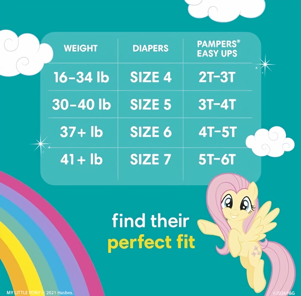 Pampers Easy Ups Girls' Training Pants (Pack of 2)