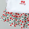 thumbnail image 6 of TOWED22 Infant Baby Girl Clothes 2 Piece Graphic Print Ruffle Sleeve Top Tank and High Waist Shorts Set Summer Outfits Soft Everyday Clothing(White,18-24 M), 6 of 6
