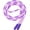 Purple, variant on Soft Beaded Adjustable Jump Rope, Tangle Free Fitness Skipping Rope