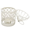 thumbnail image 3 of Linterna de vela pequeña, linterna de vela de té con patrón hueco, candelabro decorativo con forma de jaula de pájaros, candelabro con forma de jaula de pájaros, funcionalidad inteligente, 3 of 14