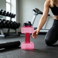 thumbnail image 6 of Dumbbell Water Bottle 2.2L – Portable Gym & Fitness Sports Bottle for Workout Hydration, See-Through Design - Red, 6 of 6