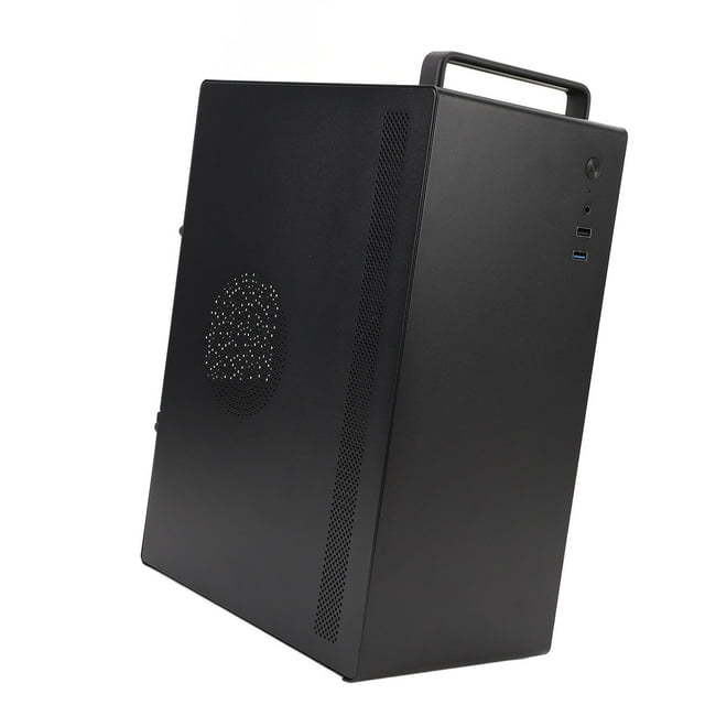 Caja De Computadora Micro ATX ITX, Caja De Computadora De Escritorio Diseño De Espacio Optimizado De Metal Soporte HDD SSD Para Oficina