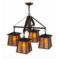 thumbnail image 5 of Meyda Tiffany 163118 Prairie Loft 4 Light 28" Wide Chandelier - MultiColor, 5 of 6