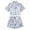33Blue73, variant on MEZZALL Women's 2 Piece Pajama Set Lapel Short Sleeve Button Shirt Matching Shorts Leopard Print Casual Nightwear