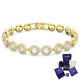 thumbnail image 1 of PULSERA CRISTAL SWAROVSKI TENIS ANGELIC HALO ORO + KIT DE REGALO, 1 of 4