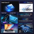 thumbnail image 4 of Portátil Windows 11 i7 ordenador portátil PC 14,1 "1920*1080P portátiles Intel Core i7 7500U 12GB RAM 1TB SSD Oficina estudio PC, 4 of 5
