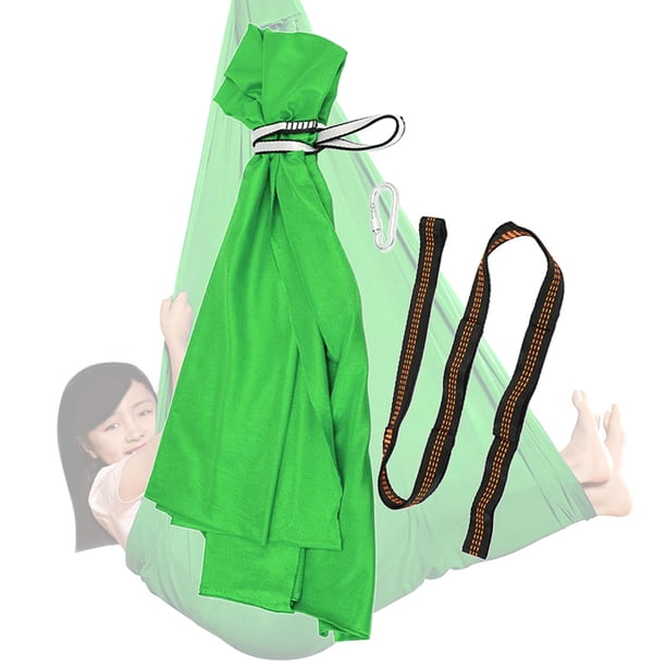 Hamaca con Columpio Perfecl para Niños Interior y Exterior Verde 100x280cm