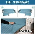 thumbnail image 3 of SHANNA Reversible L Shape Sofa Cover, Sectional Couch Cover 1 Piece Waterproof L-Shaped Sofa Slipcover Chaise Lounge Couch Furniture Protector for Kids Dog Cat, Gray Blue, Large, 3 of 14
