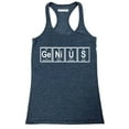 thumbnail image 1 of P&B Genius Periodic Table Funny Women's Tank Top, Heather Navy, 2XL, 1 of 2