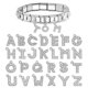 thumbnail image 4 of Pulsera modular italiana compatible con todas las pulseras italianas de 9 mm - Personajes de la A a la Z.、 NUEVO Mejor, 4 of 7