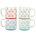 thumbnail image 5 of Gibson Home Palmridge 15 oz 4-Pack Stackable Stoneware Mugs, 5 of 5