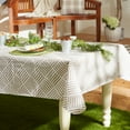 thumbnail image 2 of DII Stone Grid Vinyl Tablecloth 70 Round, 2 of 5