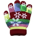thumbnail image 3 of Yacht & Smith Kids Gloves & Mittens in Bulk, Winter Striped Children Age 3-8, 3 of 7