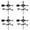 Black 4PCS, variant on Weather Vane For The Garden Metal Weathevcanes Wind Direction Indicators With Ornament Weather Vanes Roof Mount For Yard Garden Decorations