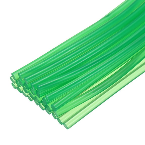 Uxcell Mini Hot Glue Gun Sticks 8-inch x 0.28-inch High Sticky Hot Glue Sticks for Glue Gun, Clear Green 30pcs