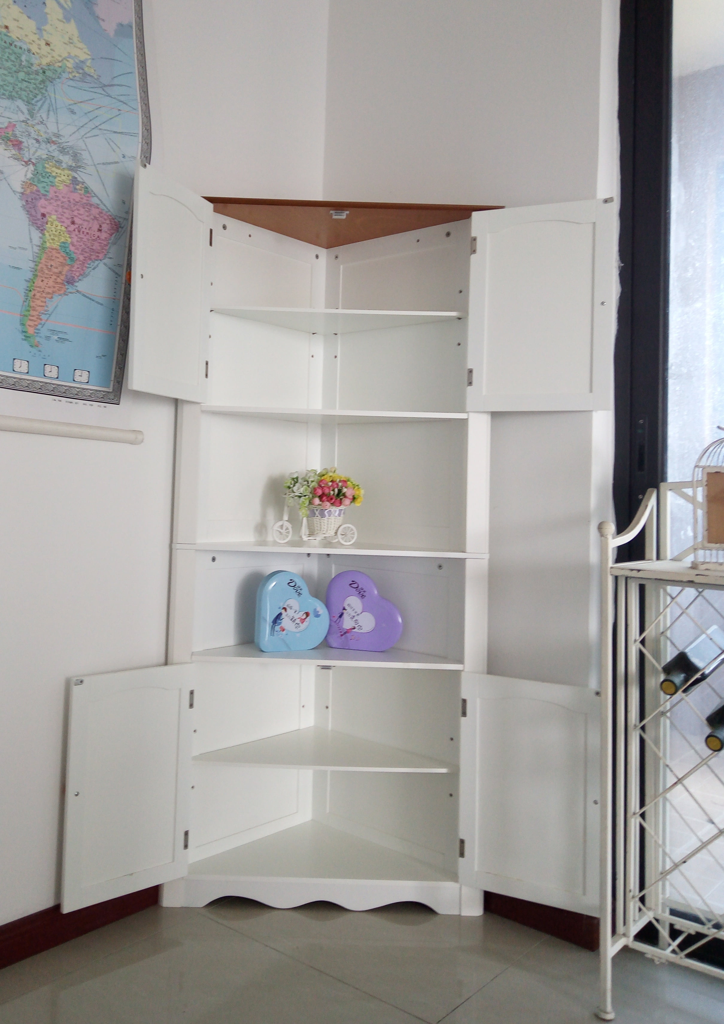 Buy Homecharmintl 31.1x15.74x63.78Inch Corner Unit/Corner Shelf