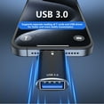thumbnail image 2 of FIEWESEY USB C to USB Adapter USB C Male to USB 3.0&TF Card Reader Female Adapter Fit For MacBook Pro Air , iPad Pro Samsung Notebook Dell XPS iPhone 15 Pro Max and More Type C Devices - Black,1 Pcs, 2 of 8