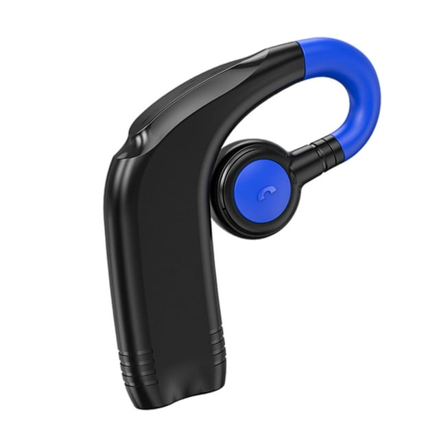 Auriculares inalámbricos Bluetooth 5.2 con gancho para la oreja para correr Azul negro