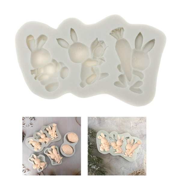 Molde de Silicona para Decoración de Pasteles Macarena Conejo 3