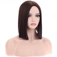 thumbnail image 2 of BERON Light Brown Short Straight Bob Wig for Women Heat Resistant Synthetic Hair Wigs for Daily Use, 2 of 4