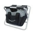 thumbnail image 1 of Generic Compact Foldable Camping Stool for Outdoor Activities - Lightweight, Portable, and Durable in Black & Gray, 1 of 6