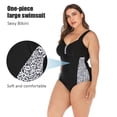 thumbnail image 3 of Trajes de baño de una pieza de talla grande para mujer, cuello en V, bikini sexy, traje de baño para mujer, 3 of 6