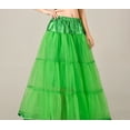 thumbnail image 2 of Girls Petticoat 1950s Tutu Skirts Green Petticoat Crinoline Underskirt Slip Dress, 2 of 4