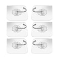 thumbnail image 1 of 6x 6*6CM Strong Wall Hooks Transparent Suction Cup Sucker Hanger for Bathroom, 1 of 17