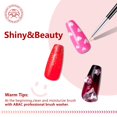 thumbnail image 4 of Esmalte de uñas en gel ABAC, juego de 24 colores, oro rosa y rojo vino, 4 of 9