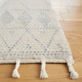 thumbnail image 3 of SAFAVIEH Casablanca Norman Diamond Wool Area Rug, Ivory/Grey, 8' x 10', 3 of 8