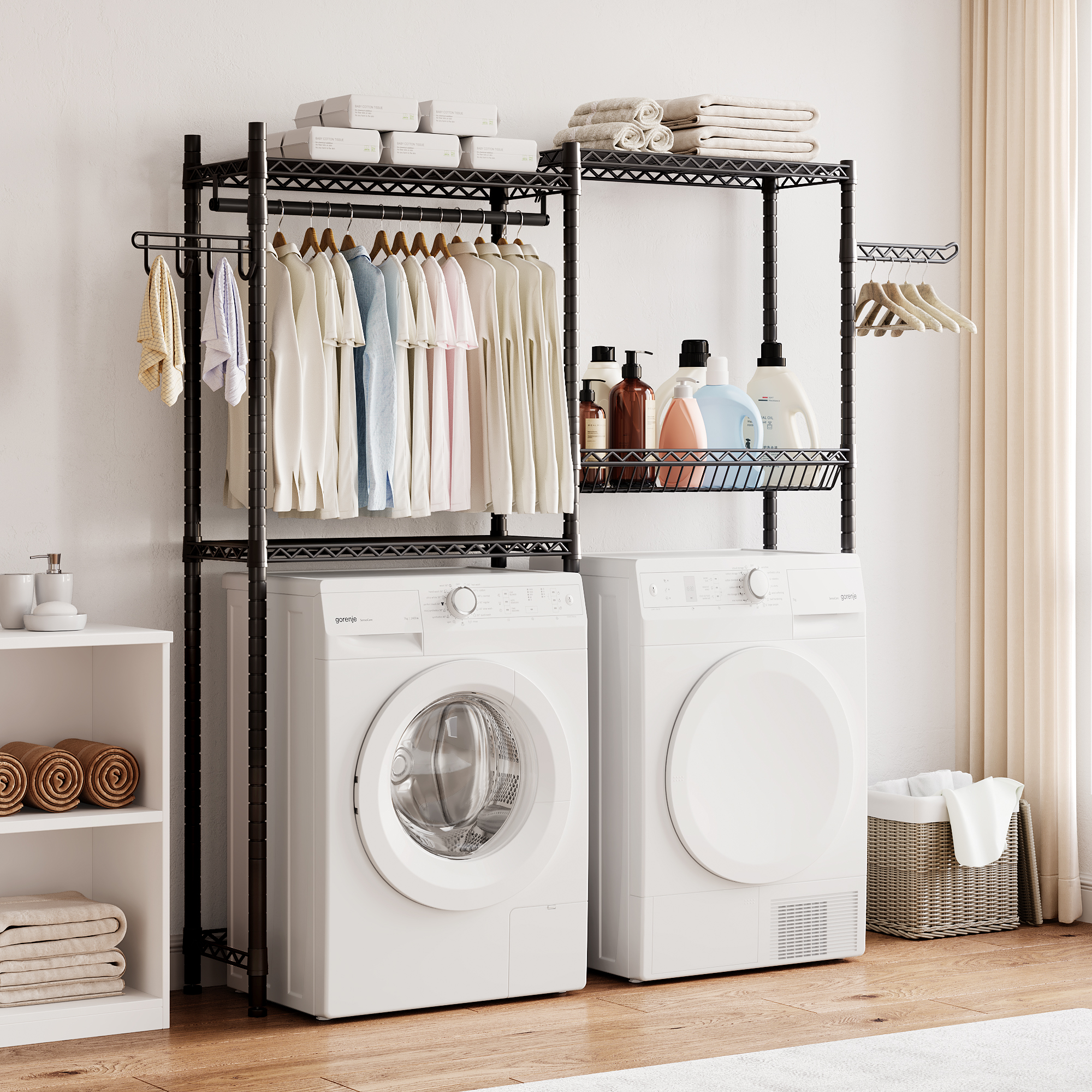 Laundry Room Bathroom Organization/Storage/Decor Space Saving Laundry