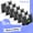 Black on White, variant on NineLeaf 6 Pack Compatible for Brother P-touch TZe-131 TZe131 TZ-131 TZ131 12mm Clear Laminated Label Tape 0.47" x 26.2 ft (12mm x 8m)