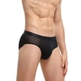 thumbnail image 3 of Ropa interior sexy de nailon fino con estampado de jacquard de la suerte para hombre, ropa interior transpirable para hombre, 3 of 6