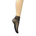 thumbnail image 3 of QSAWXQZ Women's Fishnet Ankle Socks Lace Trim Sheer Stretch Dress Socks Free Size, 3 of 5