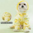 thumbnail image 4 of Dog Raincoat and Rain Shoes Set, Full Cover Reflective Dog Jacket, Dog Raincoat with Rain Boots Set for Small Medium Dogs Pineapple XXL, 4 of 6
