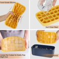 thumbnail image 5 of Double Layer Silicone Ice Cube Trays With Bucket Lid Scoop, Ice Storage Container Bin, 5 of 5