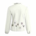 thumbnail image 5 of Camisas Para Mujer Casual Manga Completa Cuello en V Tops Camisas Sueltas Blusa Tops Estampados Odeerbi ODB127116, 5 of 5
