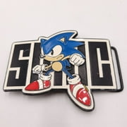 Sega Sonic The Hedgehog Enameled Belt Buckle