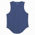 thumbnail image 4 of HCNTES Men's Dolman Sleeve Crop Vest Top T Shirts Crewneck Loose Pullover Tank Tops(Navy,XL), 4 of 4