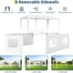 thumbnail image 5 of Qinaqin 10 x 20 Resistente Pop Up Canopy Tent con 6 Removable Sidewalls Easy Commercial para Parties Grande Outdoor 3 Ajustable cm de Alturaeights Stakes X18 Ropes X6 Blanco, 5 of 7