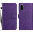 thumbnail image 2 of For Samsung S20 Wallet Case with RFID Blocking Card Slots Holder Premium PU Leather Magnetic Kickstand Shockproof Wrist Strap Removable Flip Protective Cover For Samsung Galaxy S20, Purple, 2 of 9