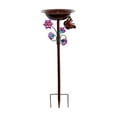 thumbnail image 2 of Bain d'Oiseaux Extérieur avec Support à 5 Broches, Bol en Métal et Plastique, Oiseaux Multicolores Réalistes, Résistant à la Rouille pour Jardin et Patio Balcony, Comprend 1 Bain, 2 of 6