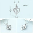 thumbnail image 2 of Rose Flower & Heart Cremation Urn Necklace for Ashes for Women Stainless Steel Keepsakes Pendant Memorial Jewelry Locket Gift for Christmas/Valentines Day, 2 of 6