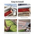 thumbnail image 7 of 4th of July RV Awning Sun Shade Screen 9'X15.3' Patriotic Eagle American Flag Mesh Sunscreen Red White and Blue Awning Shade Screen with Zipper UV Blocker Completed Kits for RV Motorhome Camper, 7 of 7