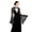 Black-03, variant on Women's Victorian Lace Bolero Shrug, Gothic Bell Sleeve Crop Top Cover Up for Formal Events & Vintage Themed Parties