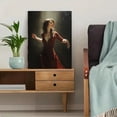 thumbnail image 5 of Flamenco Dancer Portrait Oil Painting Canvas Wall Art for Living Room Bedroom Dining Room Office Hallway Decor, 5 of 8